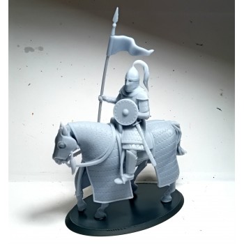 1/32 Byzantine Akritas Knight Mounted on Horse 